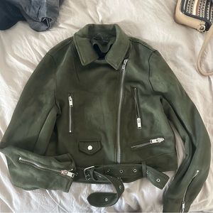 Suede Olive Zara Moro Jacket